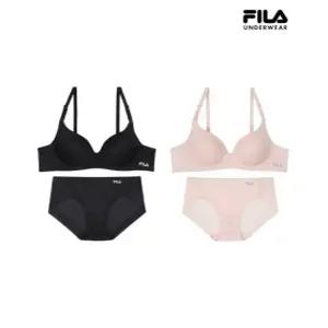 [휠라 언더웨어][휠라] 베이직 와이어 브라 세트 2종 택1 (FI4BAG2653F_SKU)