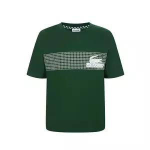 라코스테 루즈핏 네트 프린트 반팔티셔츠 TH5590 그린