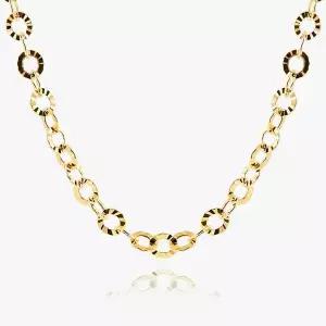 [엘렌쥬얼리]14K 18K 할로우 오레올 메디앙 체인 금 목걸이