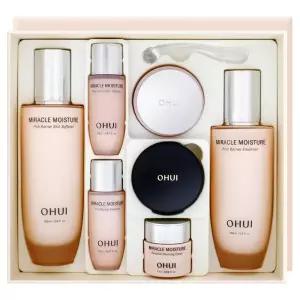 오휘 미라클 모이스처 핑크 베리어 3종 기획 세트 (스킨+에멀전+크림) 미니 쿠션 구성