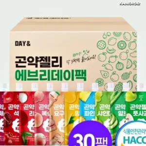 짜먹는 젤리 대용량 입이심심할때 다이어트 곤약 3팩씩 10종 세트 30팩