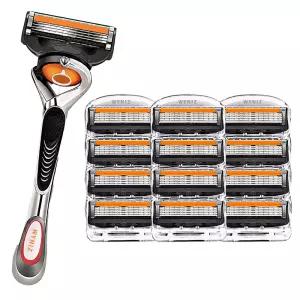 와이니즈 질레트 호환용 프로글라이드 퓨전 파워 5중 면도날 +면도기 1개