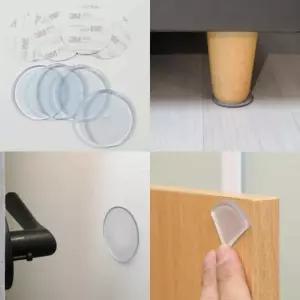 밀림 원형 소음 4P 가구발패드 긁힘 방지 쿠션 식탁의자다리 츠낙크