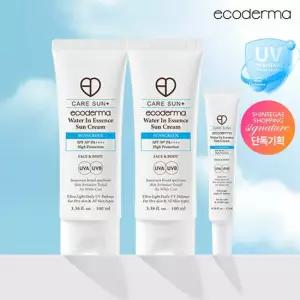 (초특가) 에코더마 비건 수분 선크림 100ml x 2개 + 15ml x 1개
