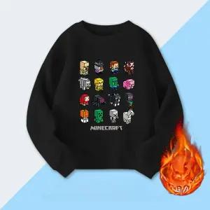 마인크래프트 맨투맨 후드티 주니어 플리스 어린이 캐릭터 겨울 기모 아동 가을