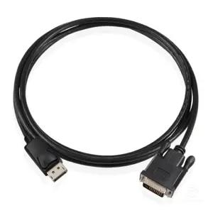 DP to 듀얼링크 DVI-D 고정타입 일체형케이블 모니터 TV 미러링 변환 포트 컨버터 구형 옛날 단자 빔프로젝