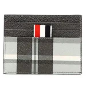 톰브라운 MUST IT_THOM BROWNE 4바 스트라이프 페블 그레인 마드라스 카드지갑 MAW220A L0041 980)