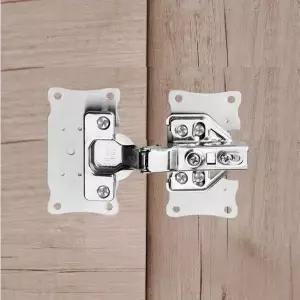 위즈템 싱크대 경첩 보강 옷장 문짝 플레이트 소 (WC62822)