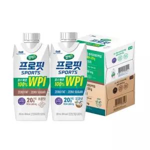 셀렉스 프로핏 웨이프로틴 드링크 초콜릿+코코넛 총 2박스[ 330mlx총24팩]