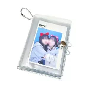 네컷사진 최애 포카 사진 보관 대형 클리어 앨범 키링 (WFHEIOO)
