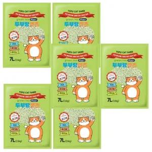 고양이 이코노미 두부 모래 Plus 녹차 7L 6P 응고 (WFIGH3C)