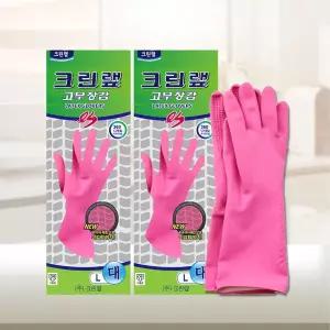 [크린랩] ES 고무장갑 대형 2개