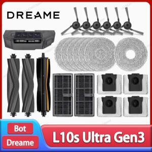 드리미 L10s 울트라 Gen3 / 프로 로봇 청소기 액세서리 메인 사이드 브러시 물 천 헤파 필터 먼지 봉투 예