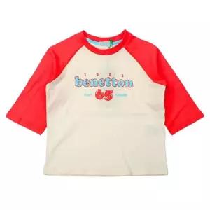 [갤러리아] 베네통키즈  26S/S 라글란티셔츠 QATS02611RD