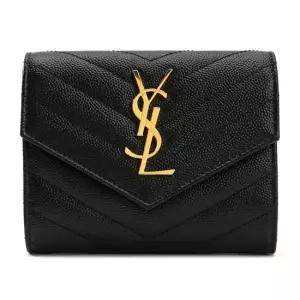 생로랑 MUST IT_ 모노그램 여성 반지갑 403943 BOW01 1000