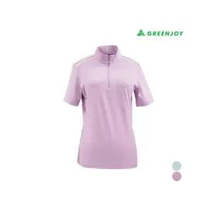 [아웃도어스/그린조이]여성 가슴 핫피스 포인트 반지퍼 티셔츠