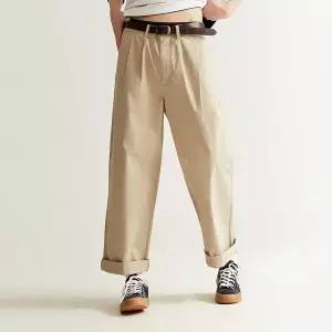 [하프클럽/후아유]핀턱 와이드 치노 팬츠 (WHTCD2412M-T)