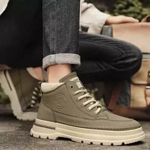 [하프클럽/]남성 3컬러 시크한 패션워커 키높이효과 하이탑워커