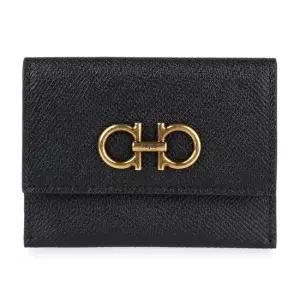 페라가모 MUST IT_페레가모 여성 간치니 플랩 카드 지갑 블랙) 220861 0779901 001