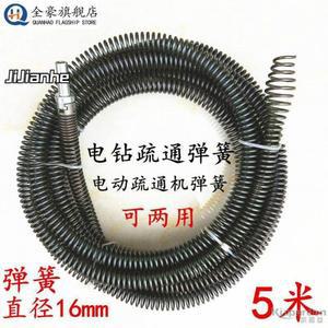 16mm 하수도 소통 스프링 하수도 청소 도구 수동식 변기 배관 소통 와이어 스프링