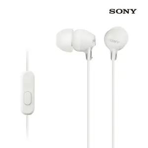 소니 MDR-EX15AP 커널형 마이크 유선 이어폰 이어셋 화이트