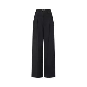 [알렉산더왕] 레이어드 투 턱 울 팬츠 블랙 153613037