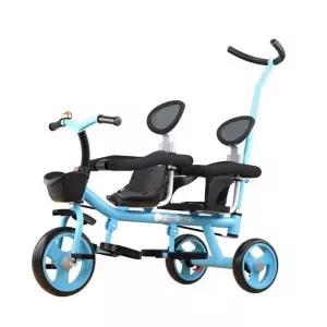 유아2인용자전거 어린이 자전거 유모차 접이식 쌍둥이