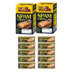 스팸 클래식 120g 10캔 묶음 자취생 혼밥 반찬 캠핑용 통조림햄