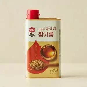 백설 100%통참깨참기름 450ml