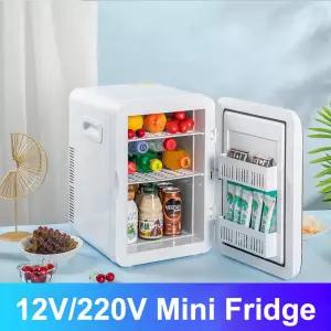 8L 미니 냉장고 휴대용 자동차 홈 화장품 야외 여행 캠핑 음료 쿨러 12V/220V