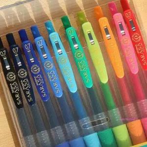수입볼펜 제브라 10색세트 0.7mm 사라사 중성펜 클립tuv428