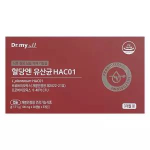 닥터마이올 혈당엔 유산균 HAC01 190mg x 90캡슐 1개