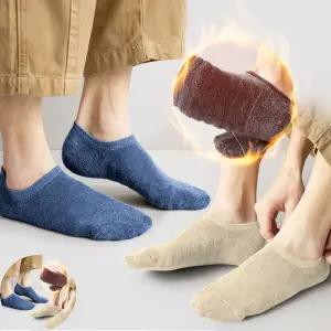 남자 기모 페이크삭스 벗겨짐 방지 겨울 무지 양말 남자덧신양말