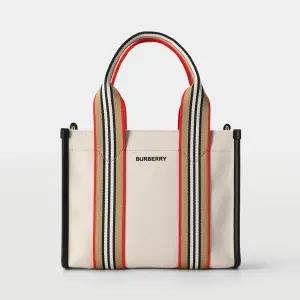 버버리 캔버스 미니 토트백 81214931
