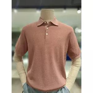 [롯데백화점]닥스 [26SS] 면혼방 멜란지 카라 티셔츠 [양말2족증정+선물포장]DMS101P1