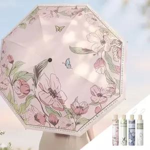 1+1 햇빛 차단 UV 3단 플라워 우양산