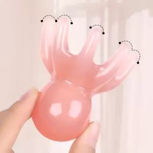 문어 괄사 마사지기 두피 목 림프 얼굴 전신 홈케어 마사지 도구
