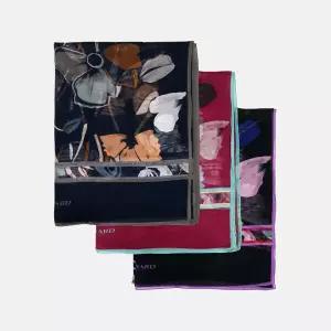 (레오나드) 플라워 실크 숄