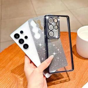 삼성 갤럭시 S25 울트라 S22 S23 플러스 S24 S21 S20 FE A56용 다이아몬드 케이스, 글리터 충격 방지 고급