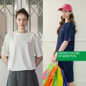 [베네통][정품](28차) 여성  시어서커 티셔츠2종+와이드팬츠1종