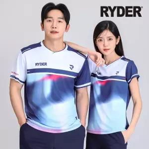 라이더 2026R-10 남성 여성 배드민턴 티셔츠 반팔