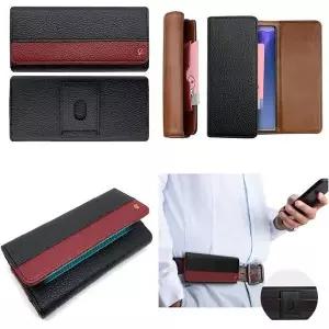 아이폰 15플러스 가죽 허리 벨트 허리띠 착용