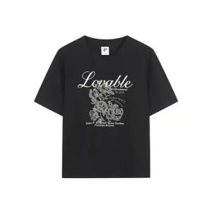 [롯데백화점]폴햄 여성 원더쿨 그래픽 크롭 반팔티 PHF2TS2270