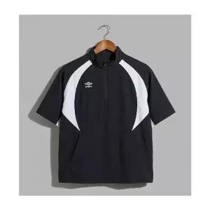 엄브로O UMBRO 더블컷 반팔 스탠넥 아노락 UQ221SWT54BLK