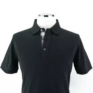 버버리 카라 PK 셔츠 블랙 폴로티 45237028