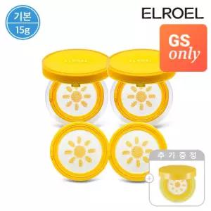 [GS단독][기본] 엘로엘 파데프리 플러스 옐로우 선쿠션 본품2개+리필2개+미니선쿠션
