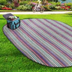 BFL 버팔로 두꺼운 패브릭 원형 대형 휴대용 캠핑 피크닉 야외 접이식 방수 돗자리 매트 3종