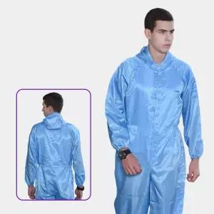 방진복 제전 후드 투피스 무진복 안전 작업복 무진복 셀프 복 정전기방지 방진 산업용 여름 작업복 페인트