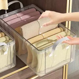 클리어 스틸 펜트리수납함 옷장정리함 프레임 펜트리정리함 옷수납함 폴딩박스 옷정리함 보관함