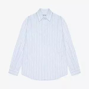 지이크 26SS 시즌 스트라이프 라운드헴 디테일 오버핏 캐주얼 셔츠 SSUKB00142378246